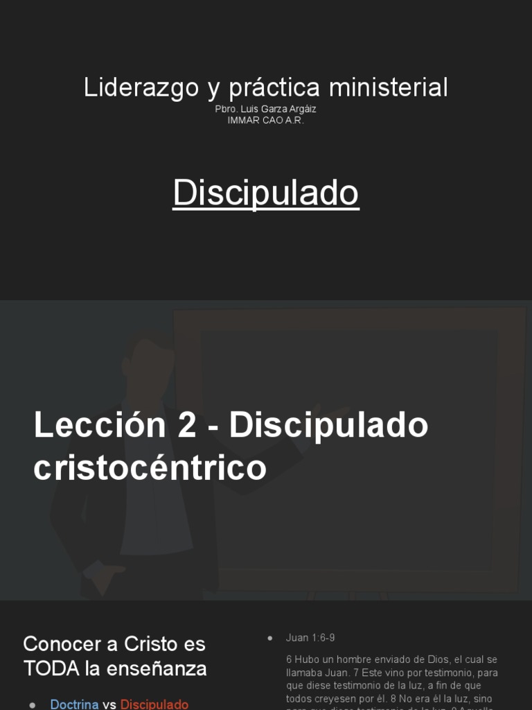Discipulado según Juan 1:6-9 | PDF | Cristo (título) | Jesús