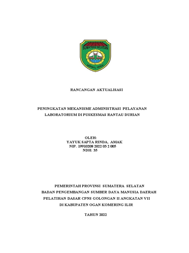 Rancangan Aktualisasi Yayuk New PDF