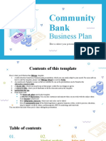 Community Bank Business Plan Blue Variant by Slidesgo