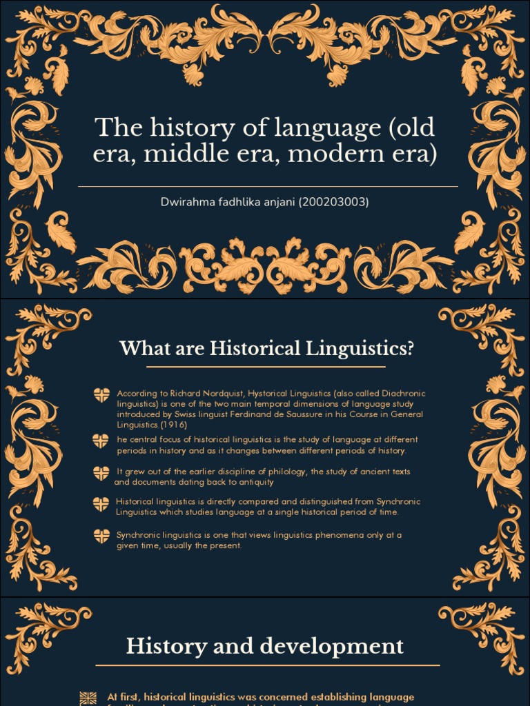 Historical Linguistics PDF Linguistics English Language