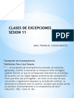 CLASES DE EXCEPCIONES