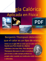 Energía Calórica: Aplicada en Física