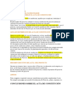 Autoridad Del Patrocinador Quienes Autorizan El Acta de Constitución