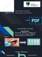 Nomenclatura Dental y Odontología Conservadora