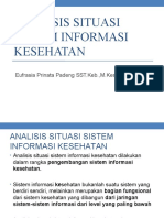 Analisis Situasi Sistem Informasi Kesehatan