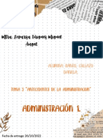 Ensayo Sobre Los Antecedentes Administrativos