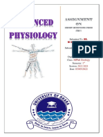 ADVANCED PHYSIOLOGY 1st Chapter Short Questions.