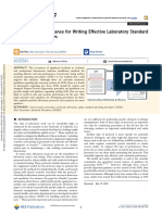 Human Factors Guidance For Writing Effective Laboratory Standard Operating Procedures