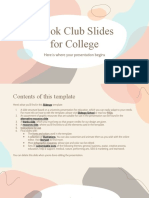 Book Club Slides For College by Slidesgo