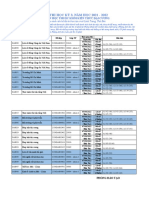 Lịch Thi Học Kỳ 3, Năm Học 2021 - 2022: Các Môn Học Thuộc Khối Kiến Thức Đại Cương