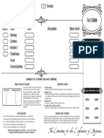 Committee Character Sheet