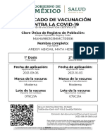 Certificado de Vacuna