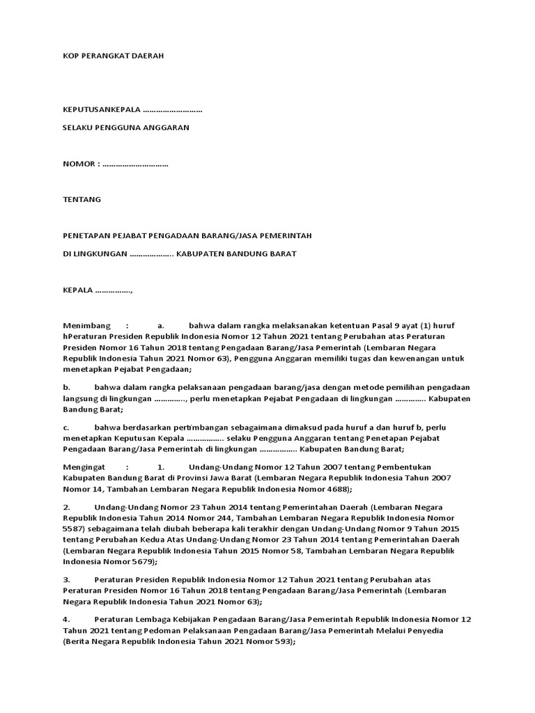 Sk Pbj Pdf Pengelolaan Keuangan Uang