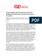 1479976059texto Integro Del Documento Sobre La Politica de China Hacia America Latina y El Caribe