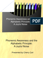 Phonemic Awareness A Joyful Noise