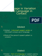 Language in Variation and Language in Contact - Galleto