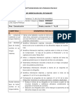 Año Del Fortalecimiento de La Soberanía Nacional: Escribe Diversos Tipos de Textos Escritos en Su Lengua Materna