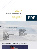 Ski Group English Activities and Sports