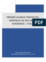 Primer Avance Proyecto GRHI-V 5670 - Sonia Avila