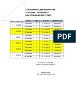 Jadwal Les Komputer