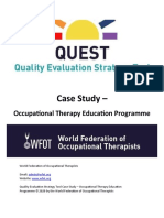 QUEST Case Study Occupational Therapy Education Programme