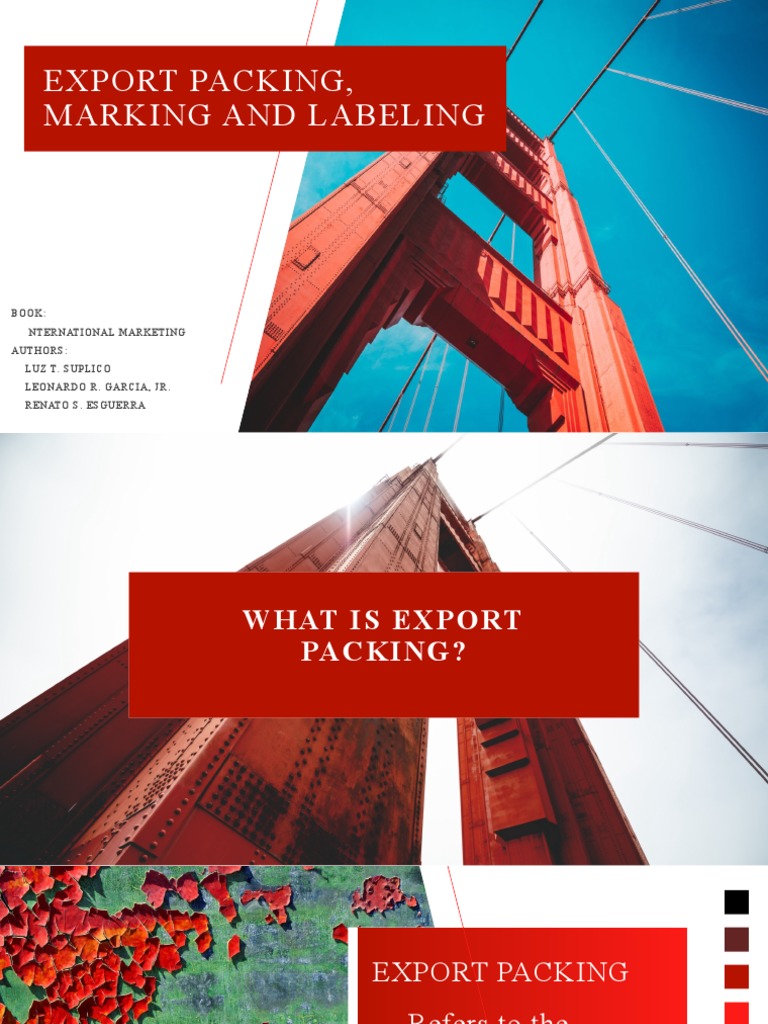Centino&Demit - Export, Packing, Marking, Labelling | PDF | Packaging ...