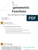 Trigonometric Functions & Angle Relationships