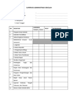 Instrumen Supervisi Administrasi Sekolah