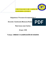 Unidad 3 Clasificación de Solidos