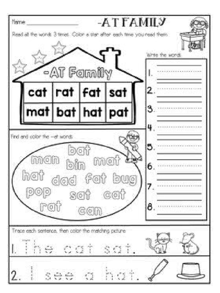 CVC Worksheet PDF