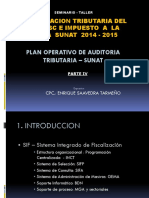 Parte IV Plan Operativo de Auditoria Tributaria Sunat - 2010