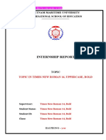 4 - Internship Report Format