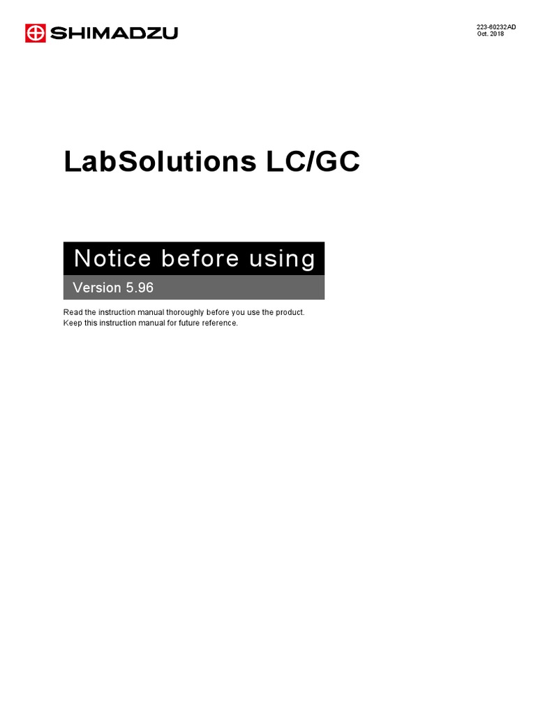 GCLC Notice | PDF | Computer File | Chromatography