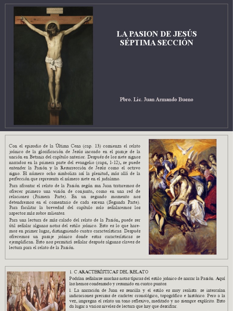 Estilo Joánico en la Pasión de Jesús | PDF | Jesús | La resurrección de ...
