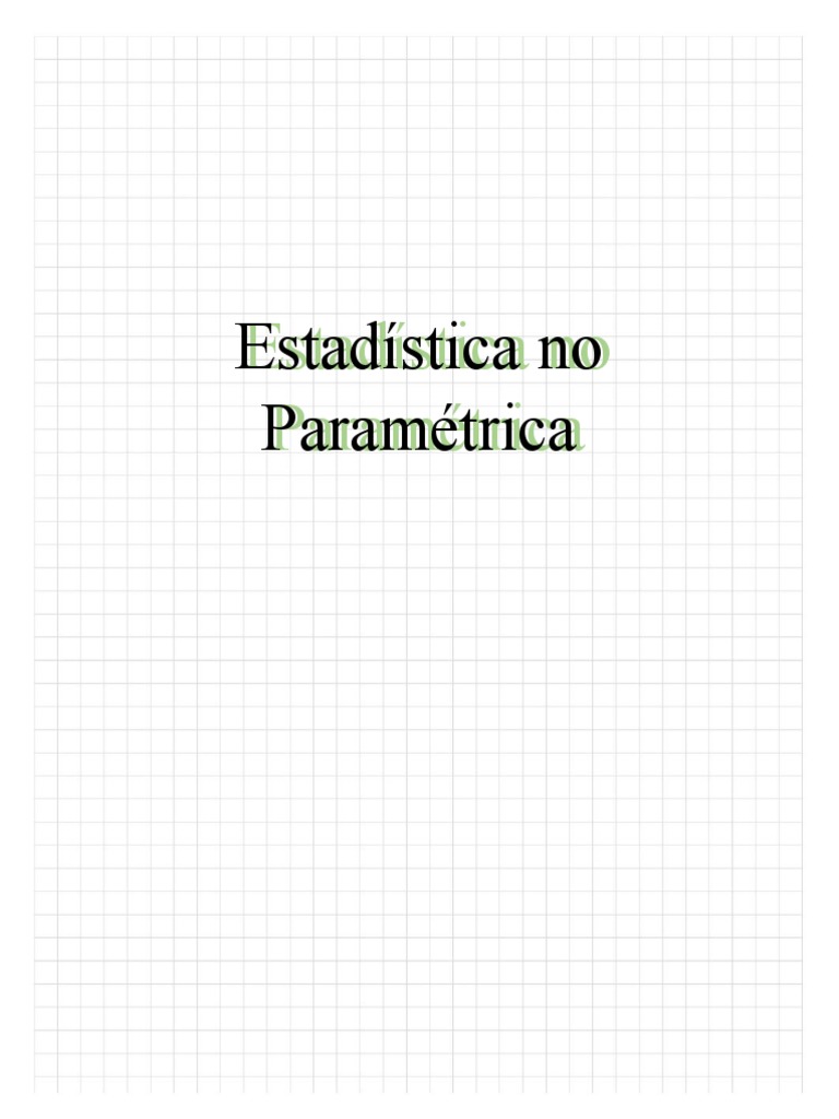 Prueba Parametrica Y No Parametrica