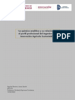 La Química Analítica y Su Relación Con El Perfil Profesional Del Ingeniero en Innovación Agrícola Sustentable