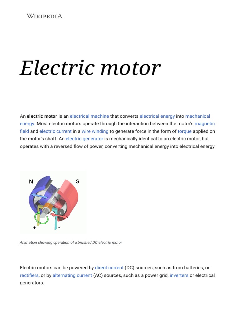 Electric Motor PDF