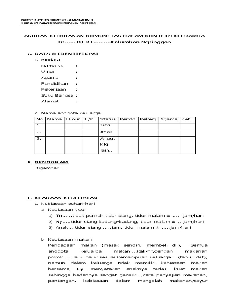 ASKEB KOMUNITAS KONTEKS KELUARGA Baru | PDF