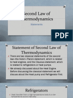 Second Law-Statement