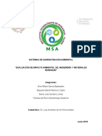 Evaluación de Impacto Ambiental Maderería Raramuri