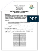 PRACTICA #9 ESTUDIO DE TIEMPOS II METODOS DE CALIFICACIÓN