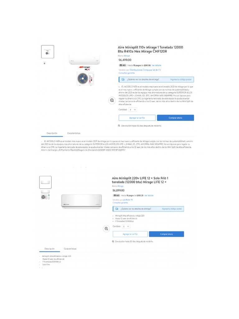 Aires Acondicionados WALMART PDF