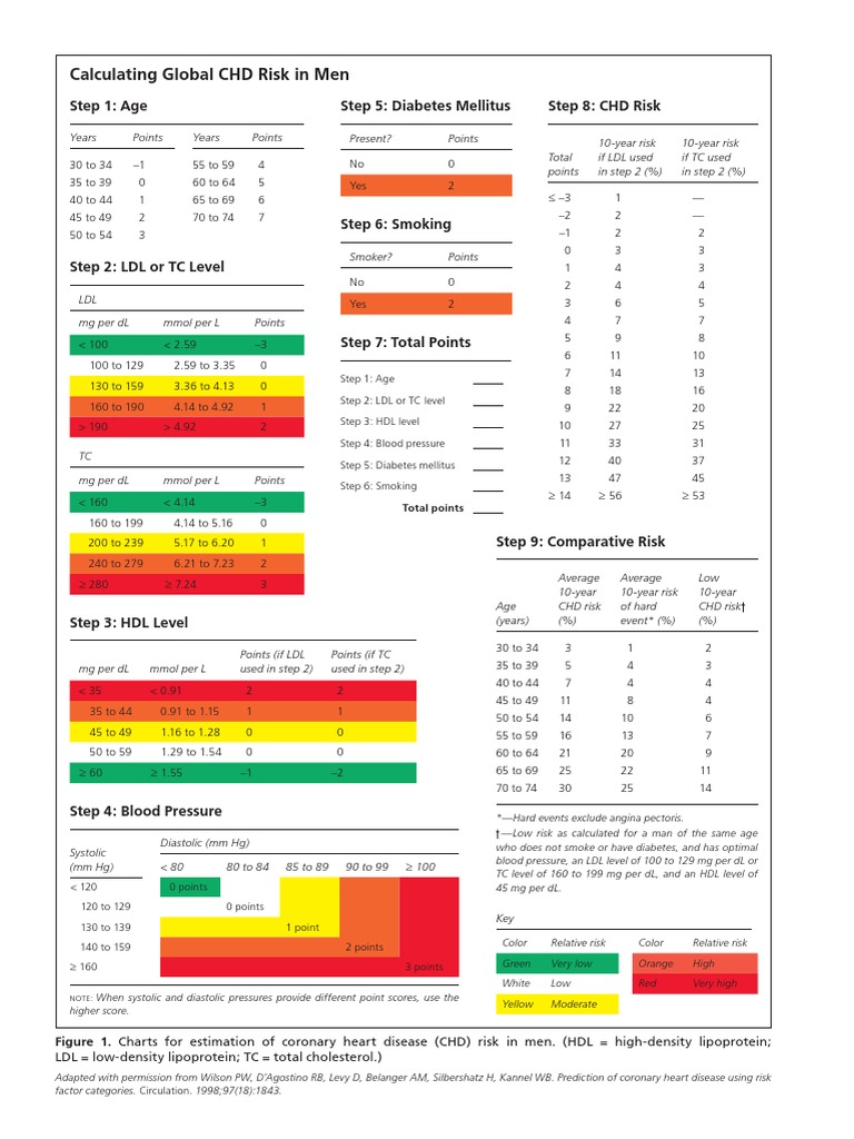 Score de Framingham | PDF | High Density Lipoprotein | Low Density ...