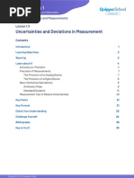 1.3 Uncertainties and Deviations in Measurement 0