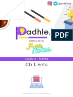 Padhle 11th - Maths - Ch-1 Sets Notes - Edited