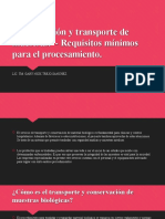 Conservacion y Transporte de Muestras