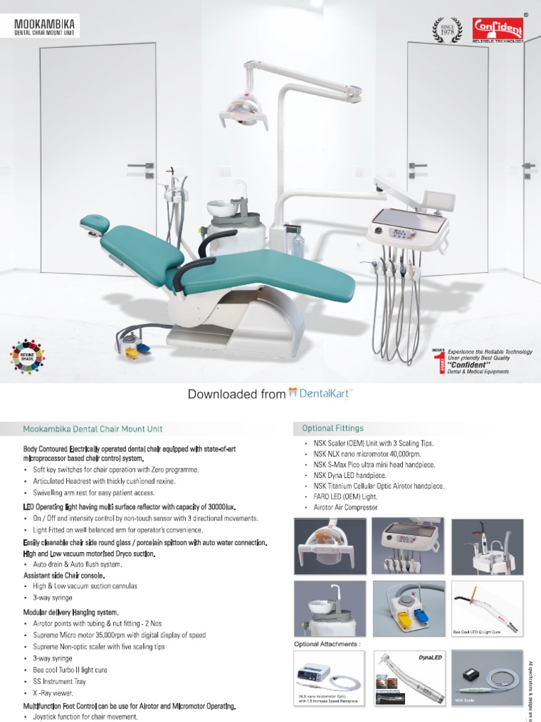 Mookambika Dental Chair Mount Unit PDF