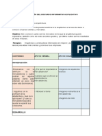 Planeación de Un Discurso Académico Informativo-Explicativo