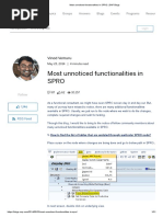 Most Unnoticed Functionalities in SPRO - SAP Blogs