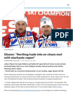 Olsson: "Northug Hade Inte en Chans Mot Mitt Starkaste Vapen" - SVT Sport